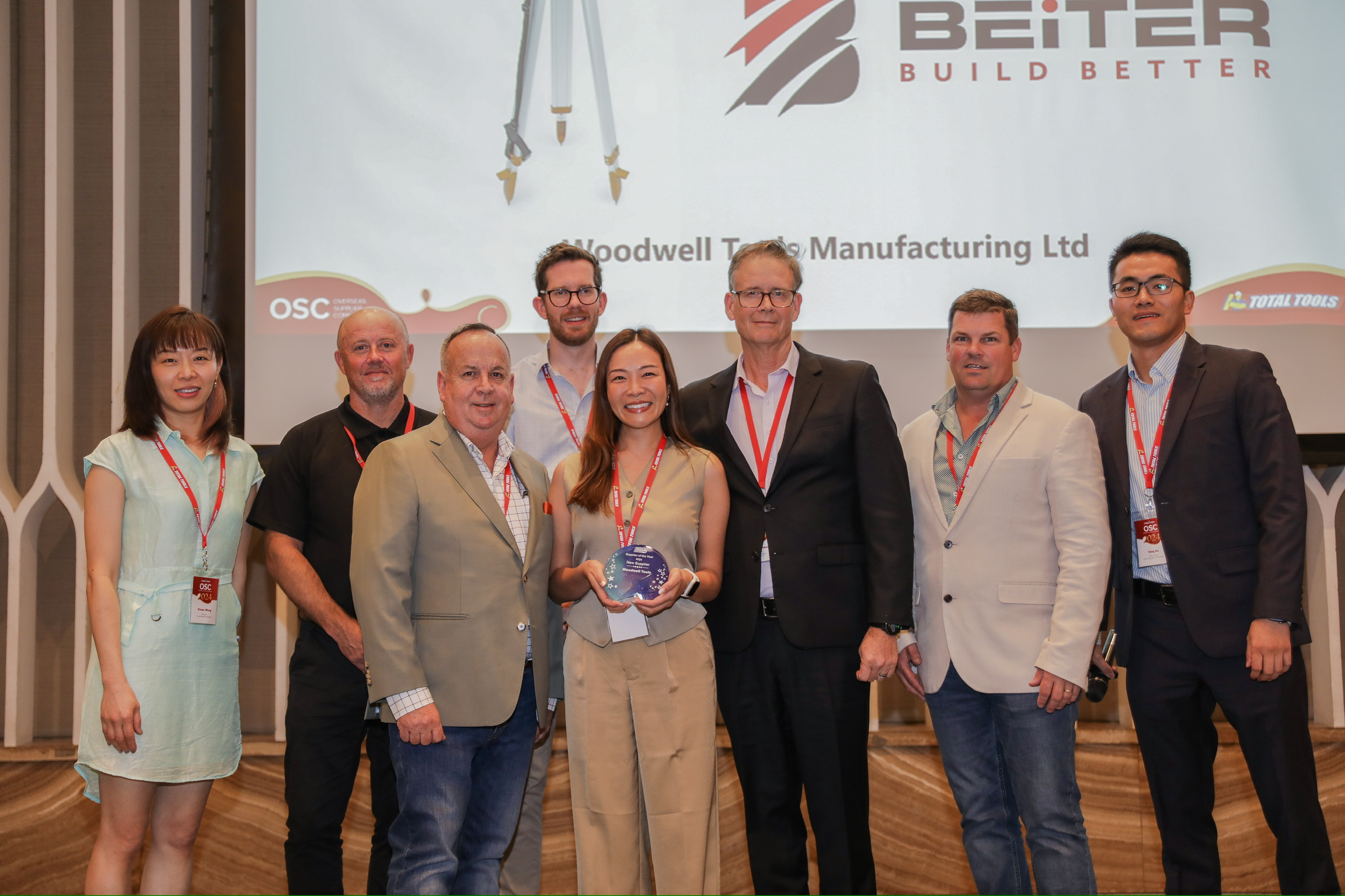 Jennie Ho receiving international industry recognition with business partners